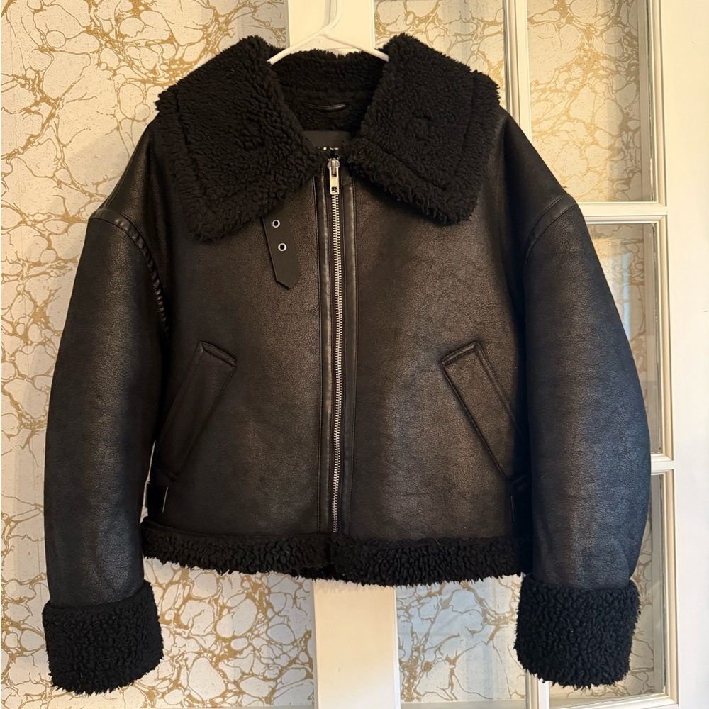 Zara Double-Faced Biker Jacket